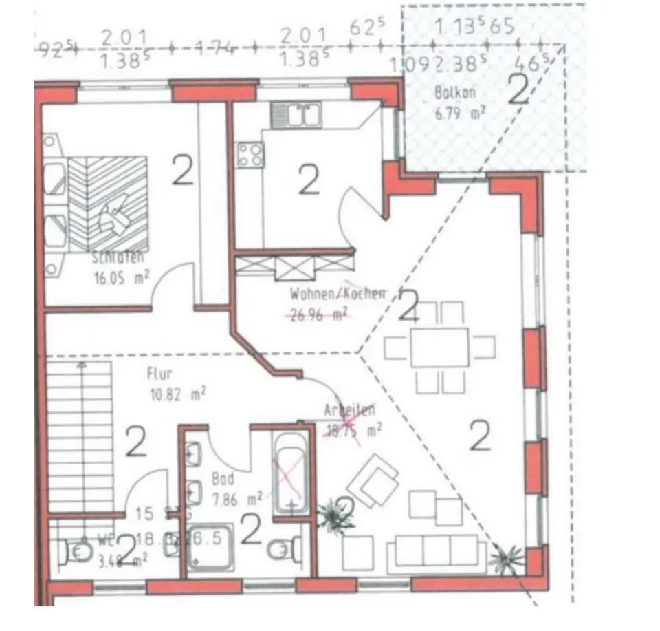 5 Zimmer Wohnung mit 136 m² in Minden – Bild 4