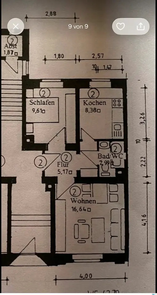 2 Zimmer Wohnung mit 42 m² in Plauen – Bild 5