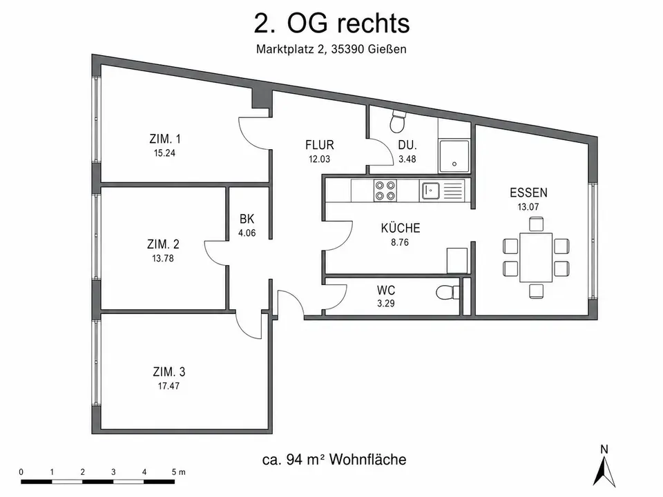 4 Zimmer Wohnung mit 94 m² in Marburg – Bild 7