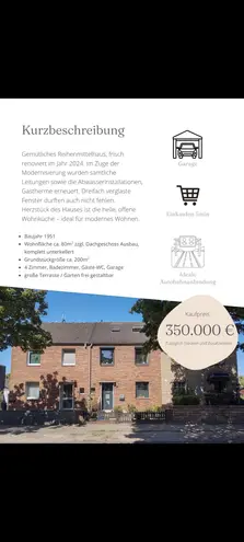 4 Zimmer Haus mit 80 m² in Oberhausen – Bild 2