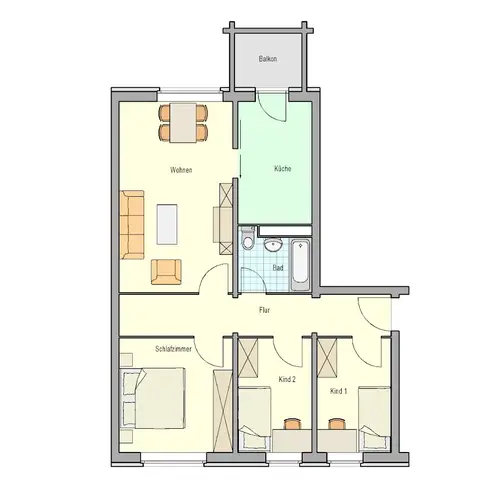 4 Zimmer Wohnung mit 72 m² in Rostock – Bild 8