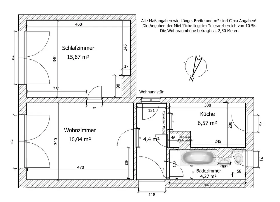 2 Zimmer Wohnung mit 46 m² in Sangerhausen – Bild 9