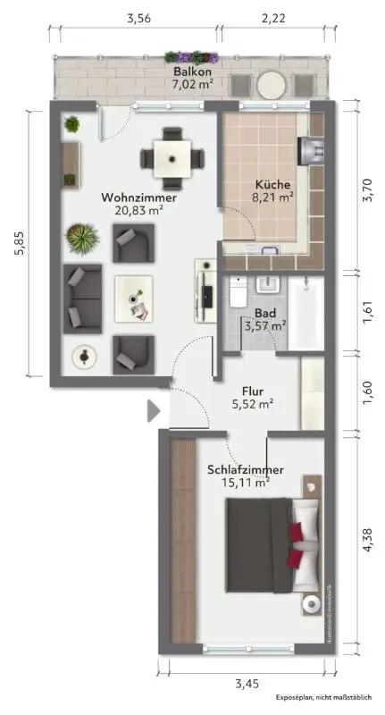 2 Zimmer Wohnung mit 57 m² in Görlitz – Bild 4