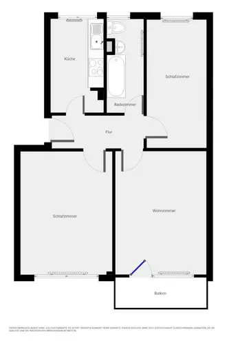 3 Zimmer Wohnung mit 61 m² in Halle (Saale) – Bild 12