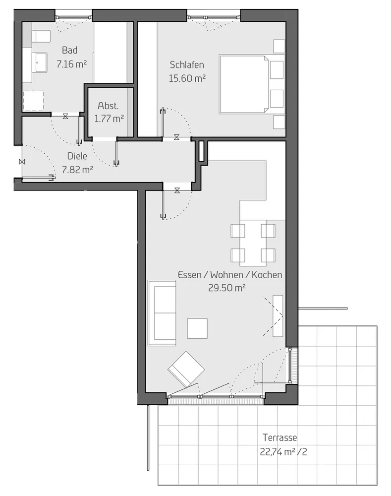 2 Zimmer Wohnung mit 73 m² in Landshut – Bild 4
