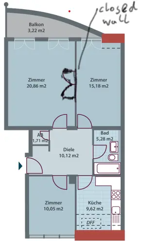 3 Zimmer Wohnung mit 76 m² in Berlin – Bild 6