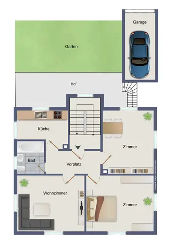 3 Zimmer Wohnung mit 73 m² in Stuttgart – Bild 2