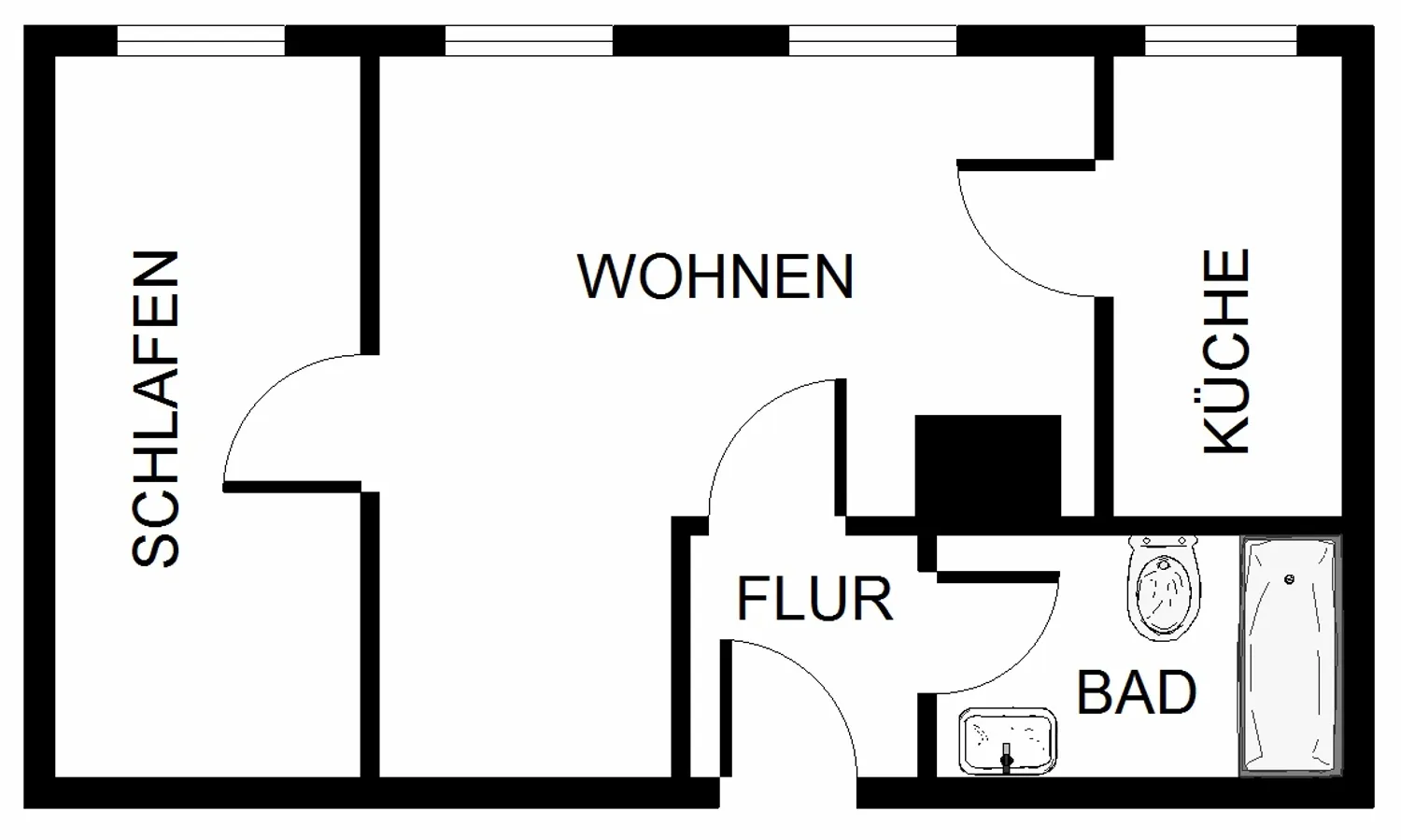 2 Zimmer Wohnung mit 36 m² in Bonn – Bild 3
