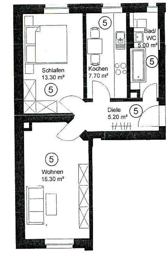 2 Zimmer Wohnung mit 49 m² in Leipzig – Bild 6