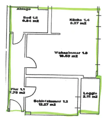 2 Zimmer Wohnung mit 55 m² in Halle (Saale) – Bild 9
