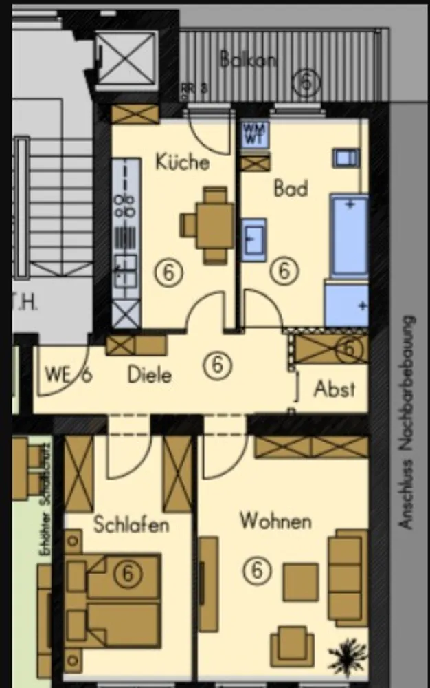 2 Zimmer Wohnung mit 66 m² in Chemnitz – Bild 3