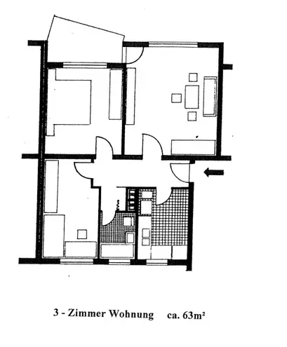 3 Zimmer Wohnung mit 64 m² in Kassel – Bild 4