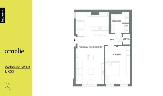 2 Zimmer Wohnung mit 72 m² in München – Bild 2