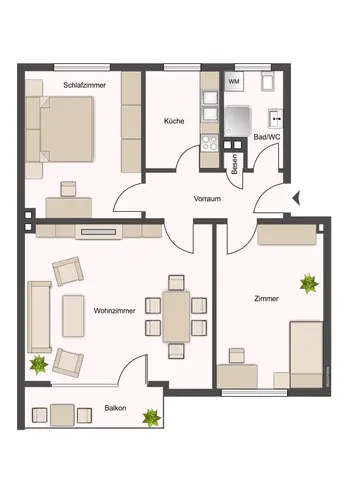 3 Zimmer Wohnung mit 79 m² in Hanau – Bild 11