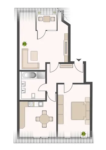 2 Zimmer Wohnung mit 71 m² in Leipzig – Bild 3