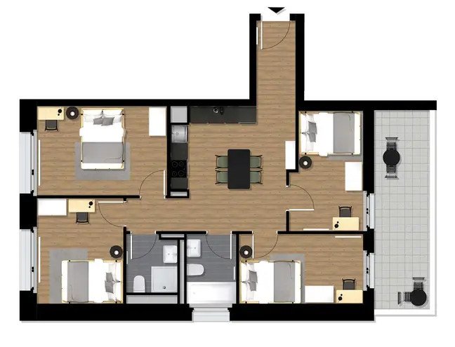 WG-Zimmer mit 10 m² in Frankfurt am Main – Bild 5