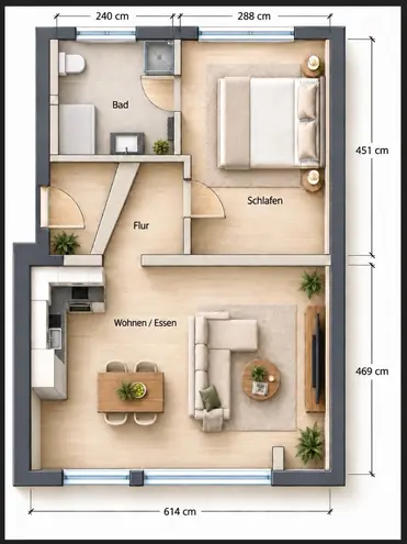 2 Zimmer Wohnung mit 52 m² in Stuttgart – Bild 7