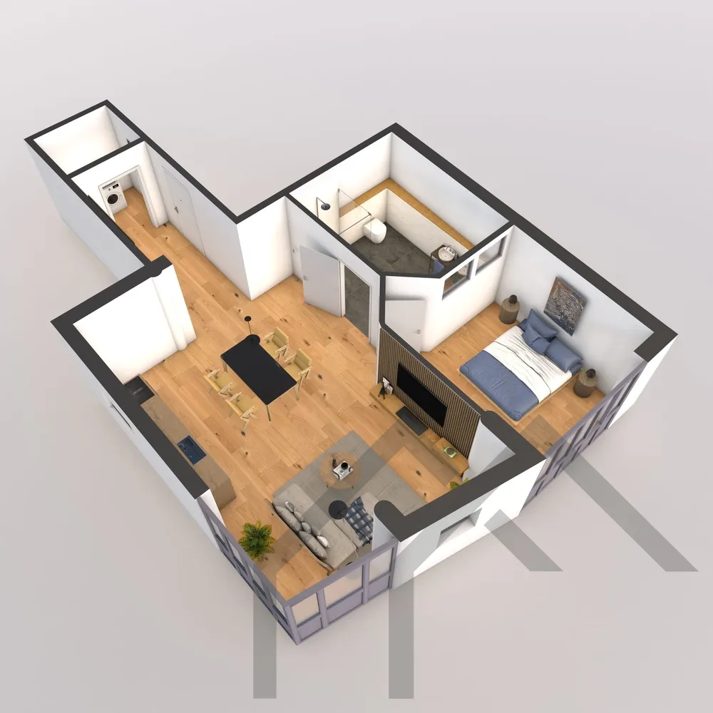2 Zimmer Wohnung mit 62 m² in Homburg – Bild 4