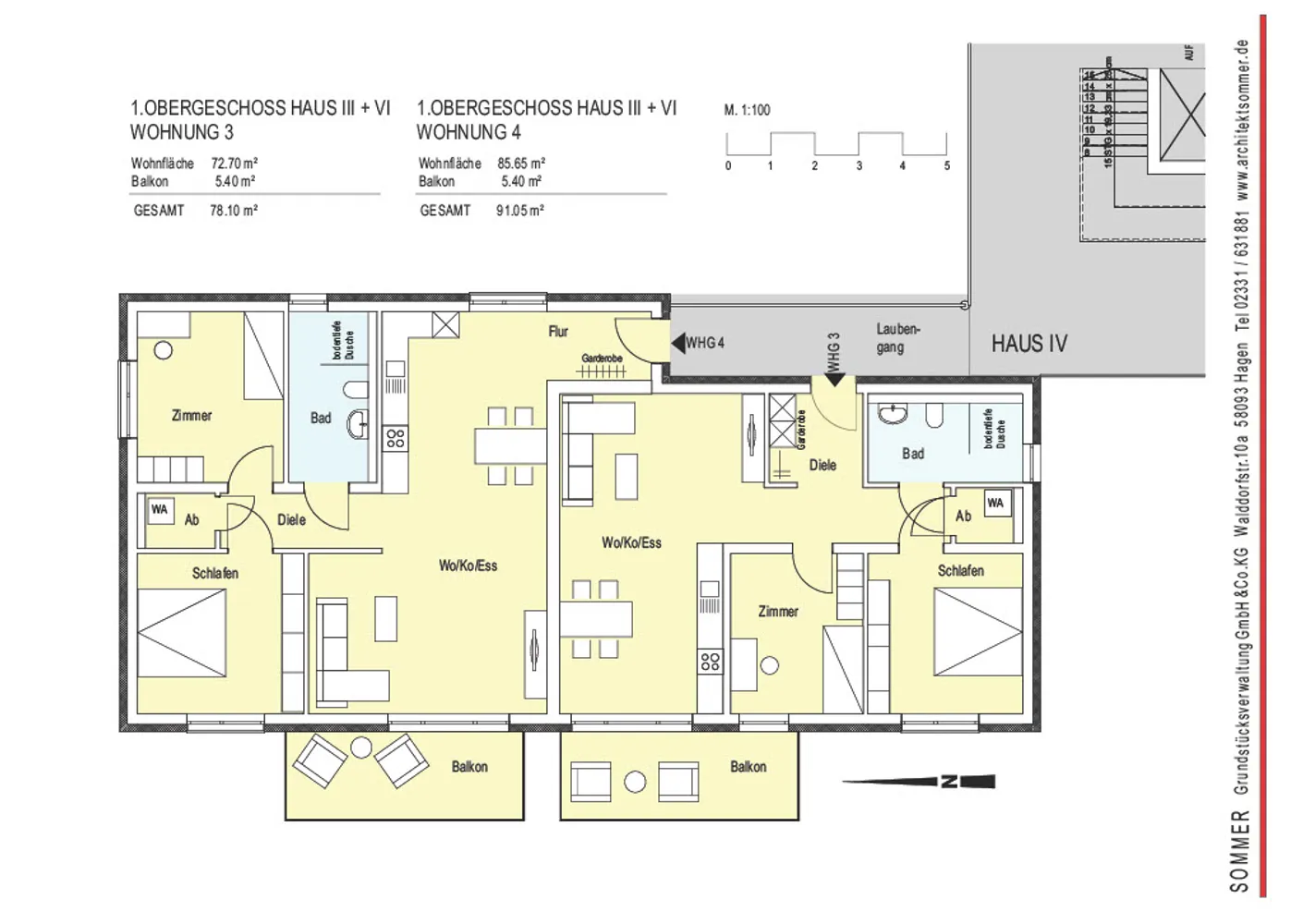 3 Zimmer Wohnung mit 78 m² in Hagen – Bild 3
