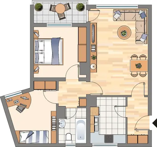 3 Zimmer Wohnung mit 67 m² in Dortmund – Bild 5