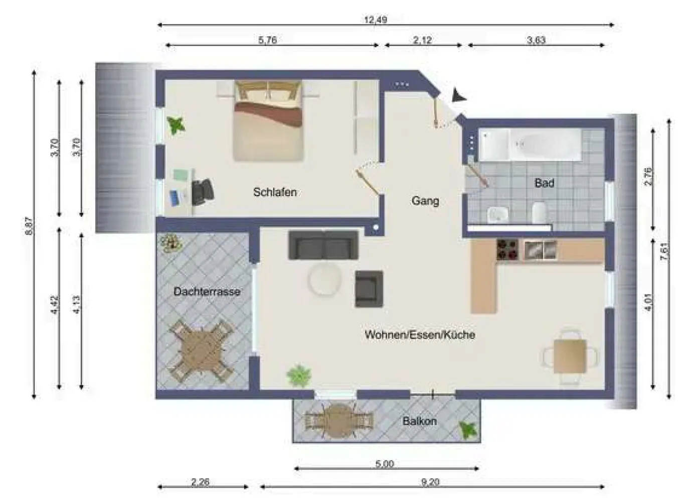 2 Zimmer Wohnung mit 76 m² in Passau – Bild 12