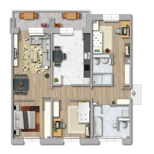 4 Zimmer Wohnung mit 104 m² in Magdeburg – Bild 2