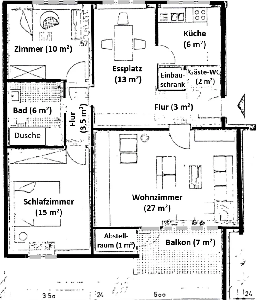 3 Zimmer Wohnung mit 95 m² in Celle – Bild 2