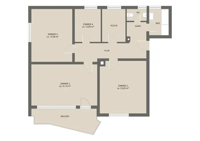 1 Zimmer Wohnung mit 33 m² in Stuttgart – Bild 8