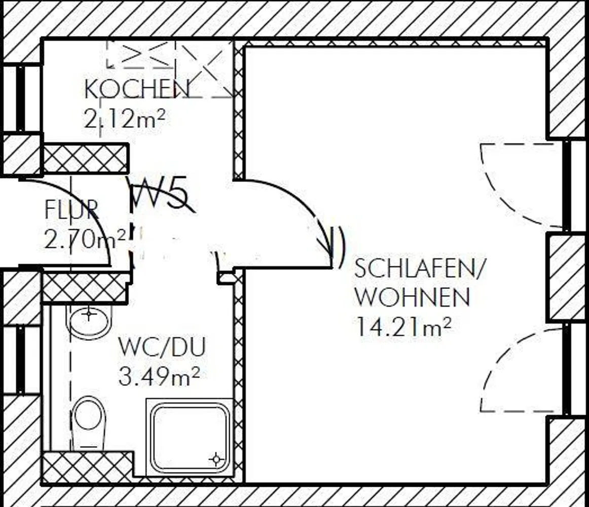 1 Zimmer Wohnung mit 24 m² in Passau – Bild 10