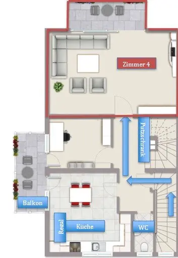 WG-Zimmer mit 35 m² in Karlsruhe – Bild 4
