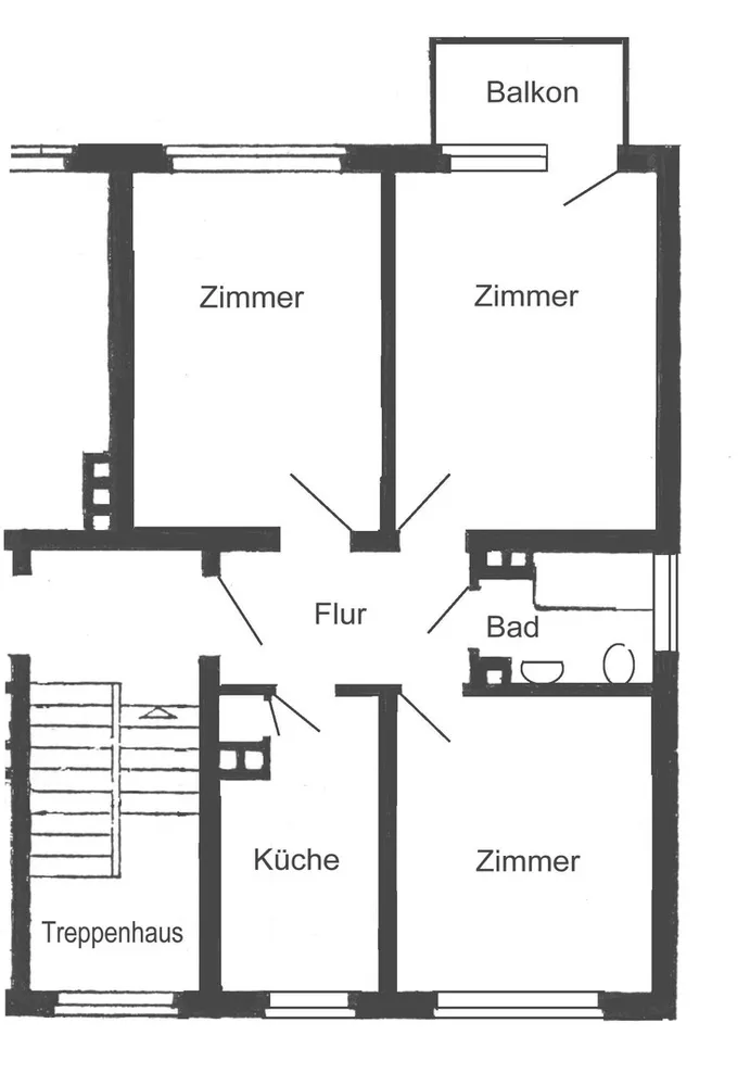 3 Zimmer Wohnung mit 63 m² in Kassel – Bild 2
