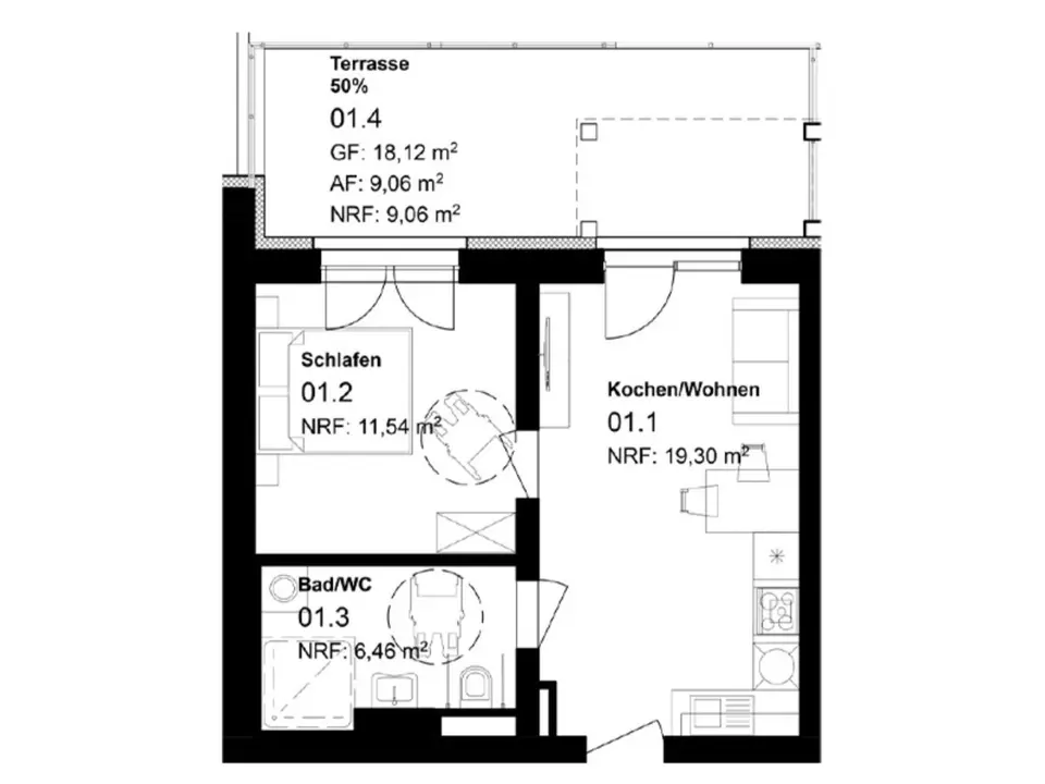 2 Zimmer Wohnung mit 46 m² in Sangerhausen – Bild 5