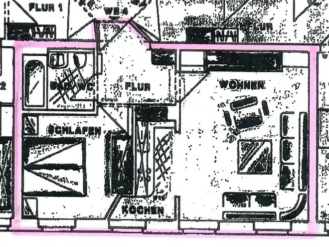 2 Zimmer Wohnung mit 52 m² in Chemnitz – Bild 2
