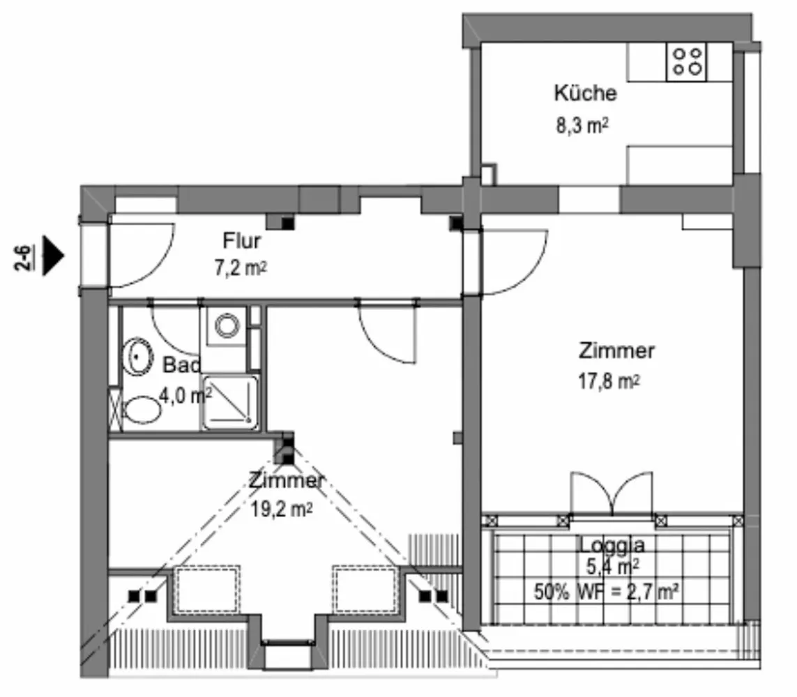 2 Zimmer Wohnung mit 59 m² in Eberswalde – Bild 8