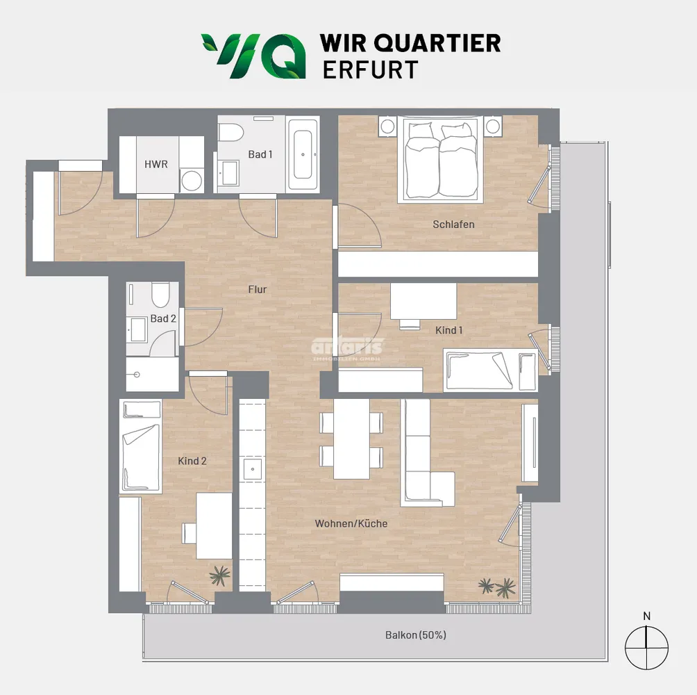 4 Zimmer Wohnung mit 113 m² in Erfurt – Bild 8