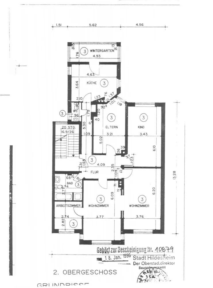 5 Zimmer Wohnung mit 143 m² in Hildesheim – Bild 2
