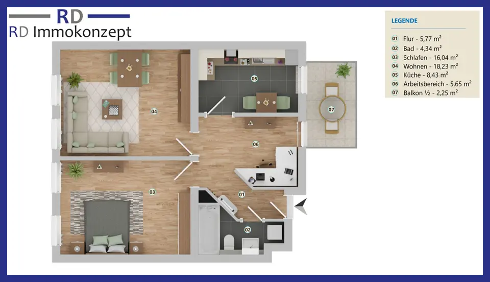 2 Zimmer Wohnung mit 62 m² in Gera – Bild 5