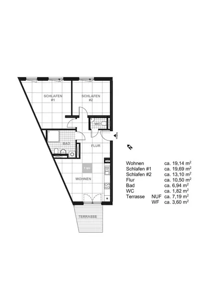 2 Zimmer Wohnung mit 75 m² in Dresden – Bild 9