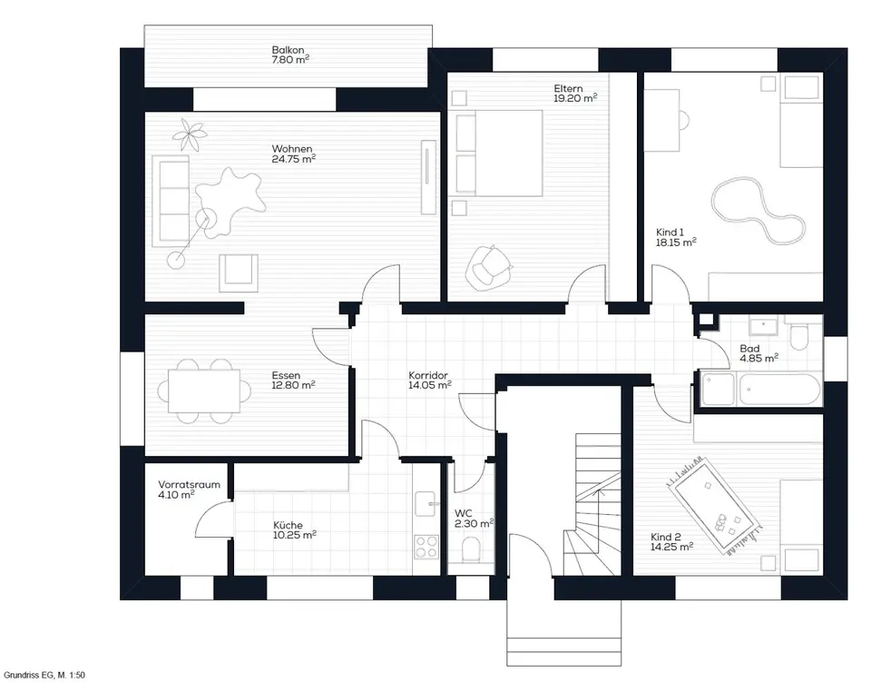 5 Zimmer Wohnung mit 129 m² in Lörrach – Bild 9