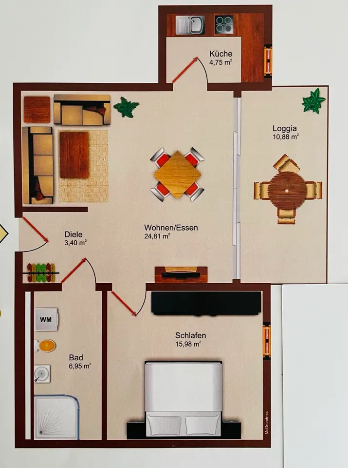 2 Zimmer Wohnung mit 60 m² in Ludwigsburg – Bild 5