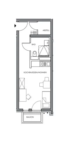 1 Zimmer Wohnung mit 36 m² in Aachen – Bild 7