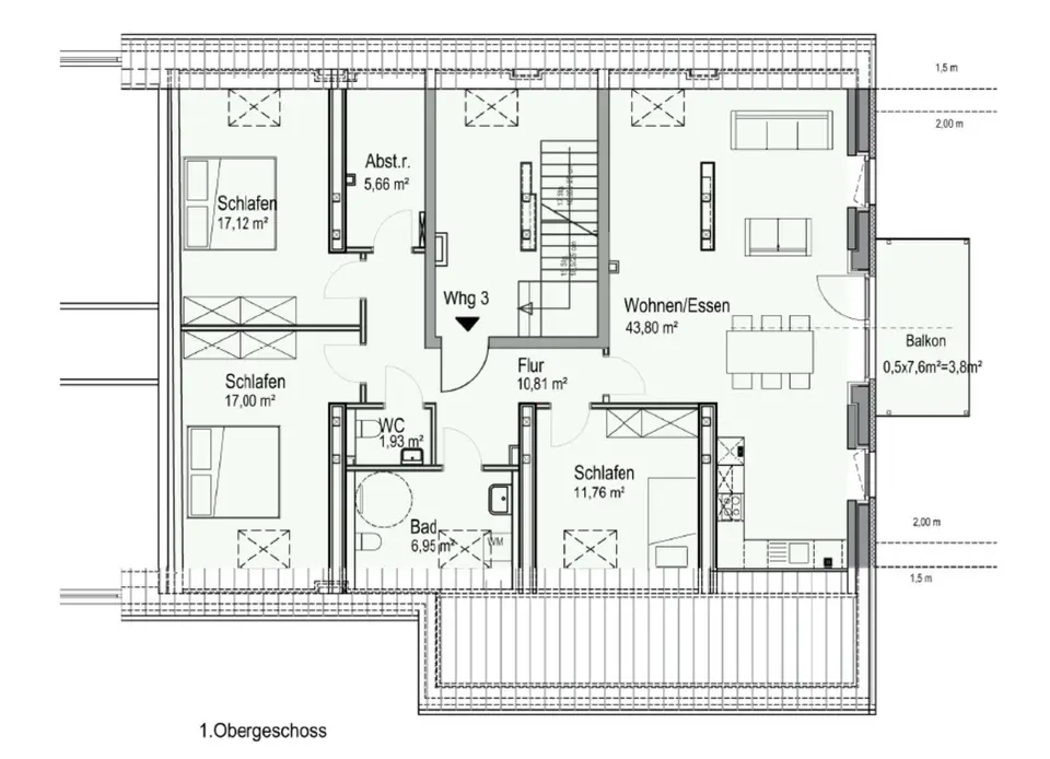 4 Zimmer Wohnung mit 119 m² in Kleve – Bild 5