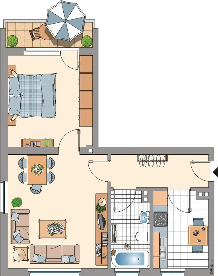 2 Zimmer Wohnung mit 46 m² in Düren – Bild 4