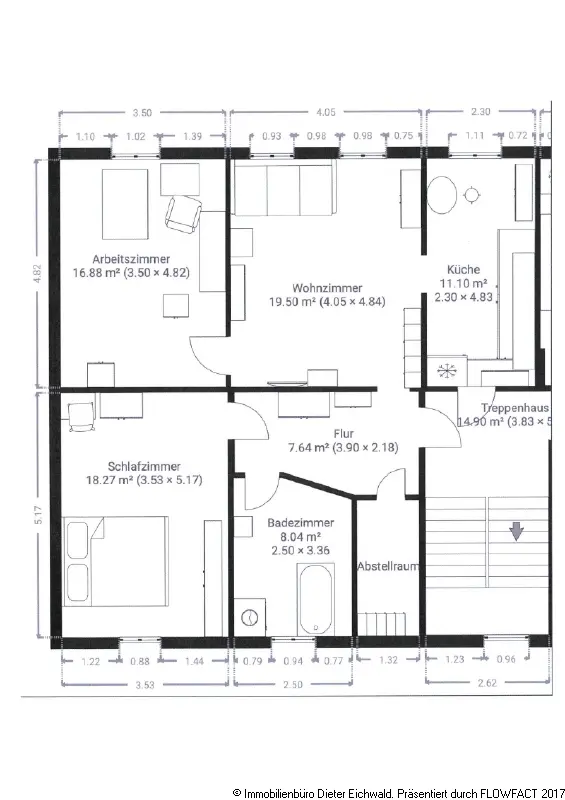 3 Zimmer Wohnung mit 85 m² in Stralsund – Bild 2