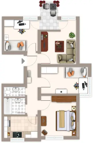 4 Zimmer Wohnung mit 77 m² in Mönchengladbach – Bild 3