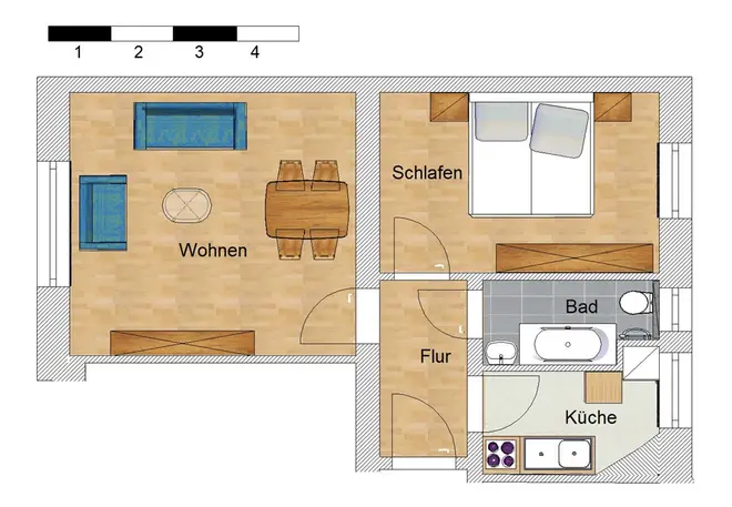 2 Zimmer Wohnung mit 45 m² in Hannover – Bild 4