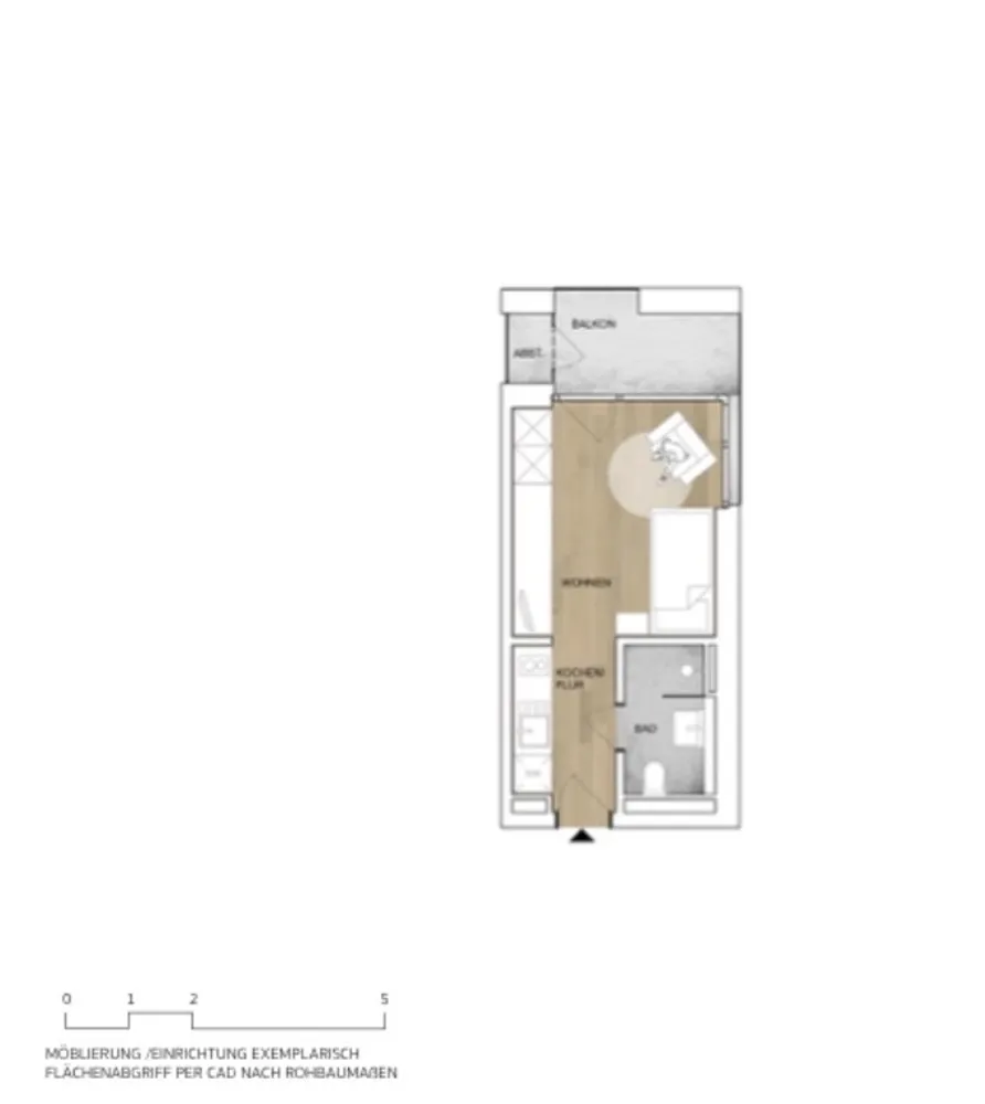 1 Zimmer Wohnung mit 22 m² in Aalen – Bild 6