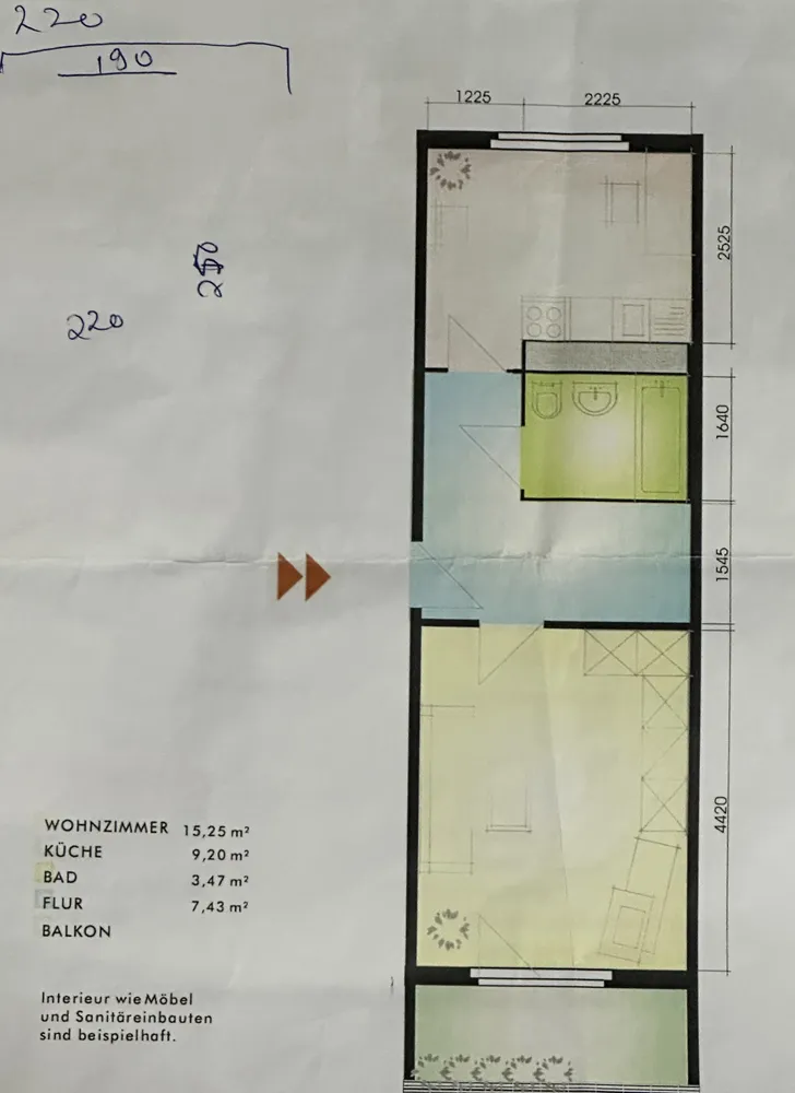 1 Zimmer Wohnung mit 38 m² in Leipzig – Bild 1