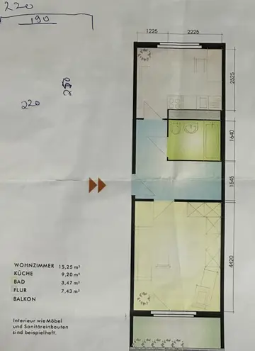 1 Zimmer Wohnung mit 38 m² in Leipzig – Bild 1