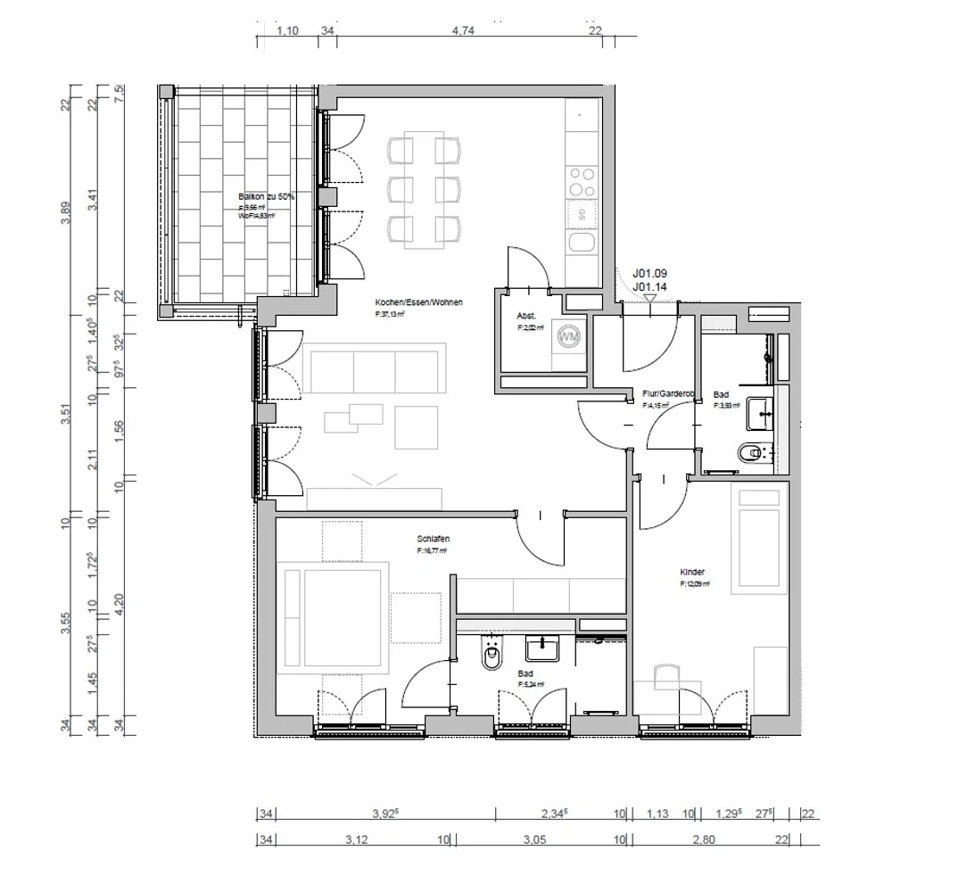 3 Zimmer Wohnung mit 84 m² in Regensburg – Bild 4
